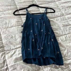 Tank top floral navy